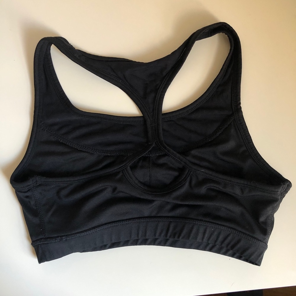 Reebok Women Workout Sports Bra Black Size S Small Mesh Racerback Athletic - Picture 3 of 11